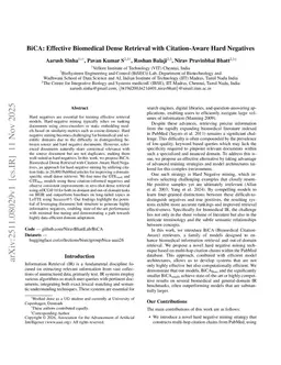 BiCA: Effective Biomedical Dense Retrieval with Citation-Aware Hard Negatives