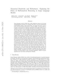 Numerical Sensitivity and Robustness: Exploring the Flaws of Mathematical Reasoning in Large Language Models