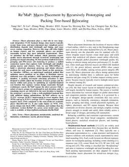 Re$^{\text{2}}$MaP: Macro Placement by Recursively Prototyping and Packing Tree-based Relocating