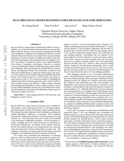 Dual-Process Scaffold Reasoning for Enhancing LLM Code Debugging
