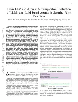 From LLMs to Agents: A Comparative Evaluation of LLMs and LLM-based Agents in Security Patch Detection