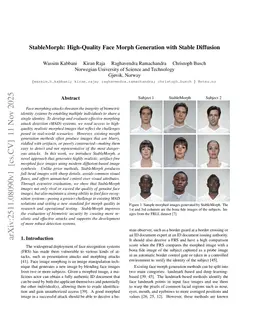 StableMorph: High-Quality Face Morph Generation with Stable Diffusion