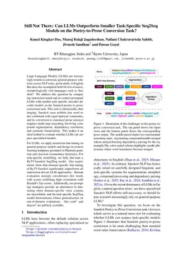 Still Not There: Can LLMs Outperform Smaller Task-Specific Seq2Seq Models on the Poetry-to-Prose Conversion Task?