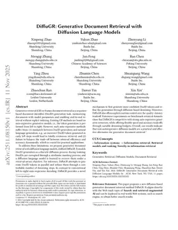 DiffuGR: Generative Document Retrieval with Diffusion Language Models