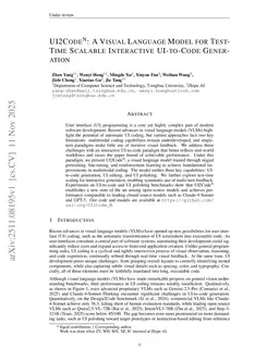 UI2Code^N: A Visual Language Model for Test-Time Scalable Interactive UI-to-Code Generation