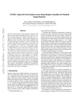 UCDSC: Open Set UnCertainty aware Deep Simplex Classifier for Medical Image Datasets