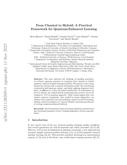 From Classical to Hybrid: A Practical Framework for Quantum-Enhanced Learning