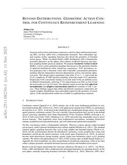 On Geometric Structures for Policy Parameterization in Continuous Control