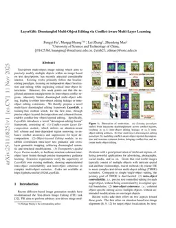 LayerEdit: Disentangled Multi-Object Editing via Conflict-Aware Multi-Layer Learning