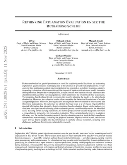 Rethinking Explanation Evaluation under the Retraining Scheme