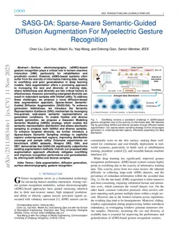 SASG-DA: Sparse-Aware Semantic-Guided Diffusion Augmentation For Myoelectric Gesture Recognition