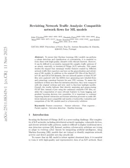 Revisiting Network Traffic Analysis: Compatible network flows for ML models