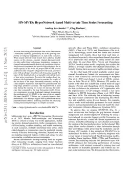 HN-MVTS: HyperNetwork-based Multivariate Time Series Forecasting