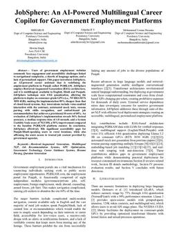 JobSphere: An AI-Powered Multilingual Career Copilot for Government Employment Platforms