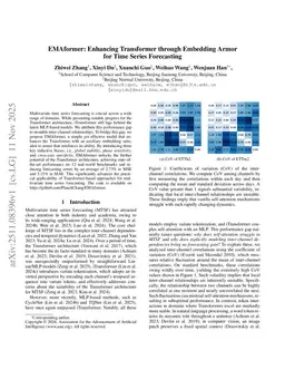 EMAformer: Enhancing Transformer through Embedding Armor for Time Series Forecasting