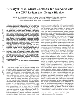 Blockly2Hooks: Smart Contracts for Everyone with the XRP Ledger and Google Blockly