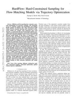 HardFlow: Hard-Constrained Sampling for Flow-Matching Models via Trajectory Optimization