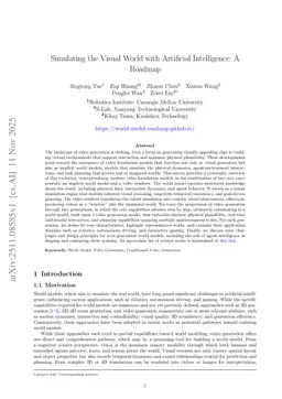 Simulating the Visual World with Artificial Intelligence: A Roadmap