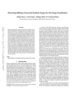 Harnessing Diffusion-Generated Synthetic Images for Fair Image Classification