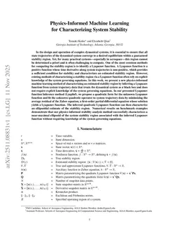 Physics-Informed Machine Learning for Characterizing System Stability