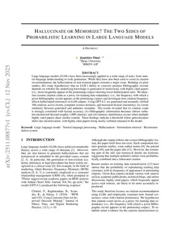 Hallucinate or Memorize? The Two Sides of Probabilistic Learning in Large Language Models