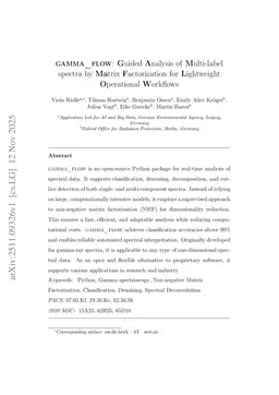 GAMMA_FLOW: Guided Analysis of Multi-label spectra by MAtrix Factorization for Lightweight Operational Workflows