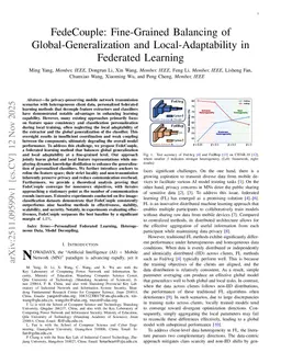 FedeCouple: Fine-Grained Balancing of Global-Generalization and Local-Adaptability in Federated Learning