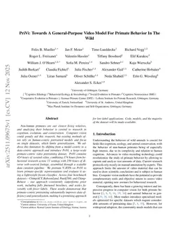PriVi: Towards A General-Purpose Video Model For Primate Behavior In The Wild