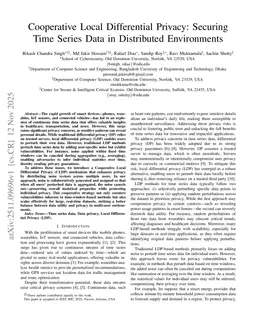 Cooperative Local Differential Privacy: Securing Time Series Data in Distributed Environments