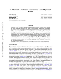 A Robust Task-Level Control Architecture for Learned Dynamical Systems