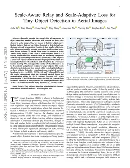 Scale-Aware Relay and Scale-Adaptive Loss for Tiny Object Detection in Aerial Images