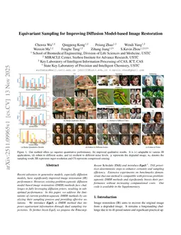 Equivariant Sampling for Improving Diffusion Model-based Image Restoration