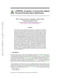 STRIDER: Navigation via Instruction-Aligned Structural Decision Space Optimization