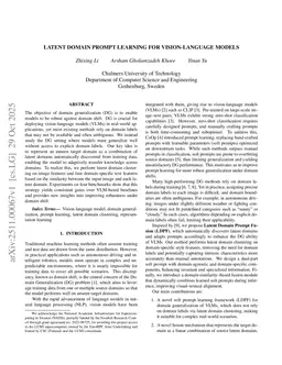 Latent Domain Prompt Learning for Vision-Language Models