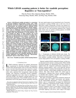 Which LiDAR scanning pattern is better for roadside perception: Repetitive or Non-repetitive?