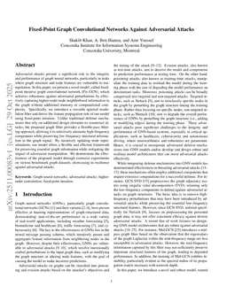 Fixed-point graph convolutional networks against adversarial attacks