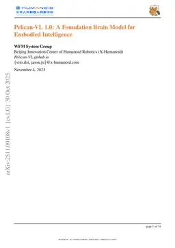 Pelican-VL 1.0: A Foundation Brain Model for Embodied Intelligence