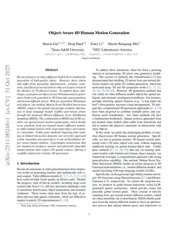 Object-Aware 4D Human Motion Generation