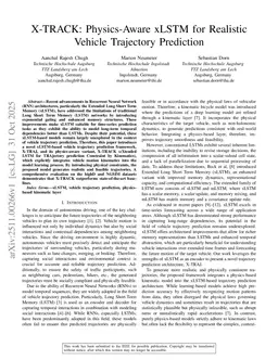 X-TRACK: Physics-Aware xLSTM for Realistic Vehicle Trajectory Prediction