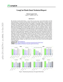 LongCat-Flash-Omni Technical Report