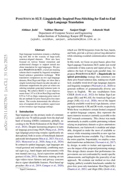 POSESTITCH-SLT: Linguistically Inspired Pose-Stitching for End-to-End Sign Language Translation