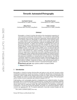 Towards Automated Petrography