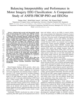 Balancing Interpretability and Performance in Motor Imagery EEG Classification: A Comparative Study of ANFIS-FBCSP-PSO and EEGNet