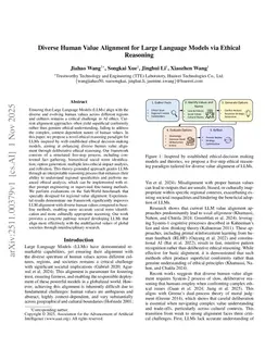 Diverse Human Value Alignment for Large Language Models via Ethical Reasoning