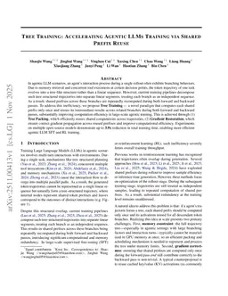 Tree Training: Accelerating Agentic LLMs Training via Shared Prefix Reuse
