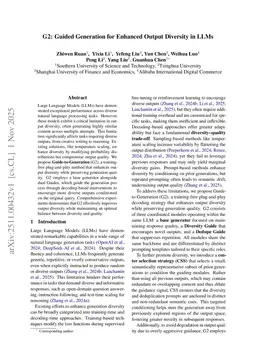 G2: Guided Generation for Enhanced Output Diversity in LLMs