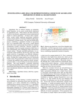 Investigating Label Bias and Representational Sources of Age-Related Disparities in Medical Segmentation