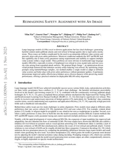Reimagining Safety Alignment with An Image