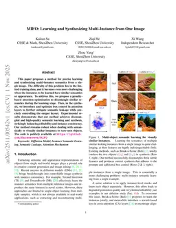 MIFO: Learning and Synthesizing Multi-Instance from One Image