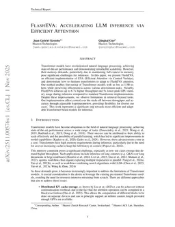 FlashEVA: Accelerating LLM inference via Efficient Attention